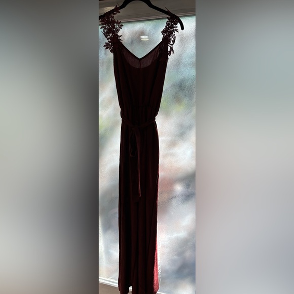 SHEIN Pants - SHEIN Deep Red Maxi‎ jumpsuit Large Women’s